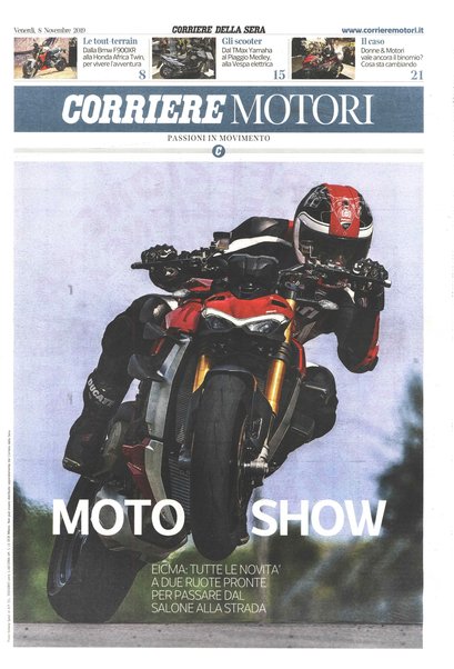 Corriere motori : supplemento settimanale di auto, moto e nautica del Corriere della sera